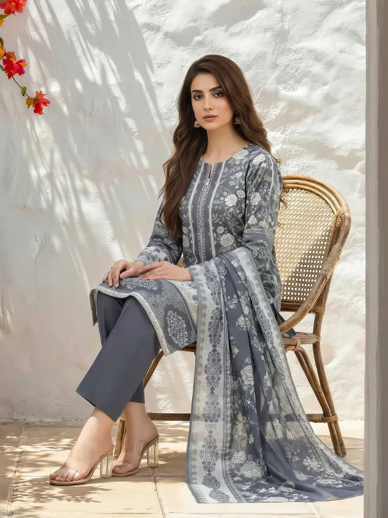 3 Lawn Shirt (Unstitched)