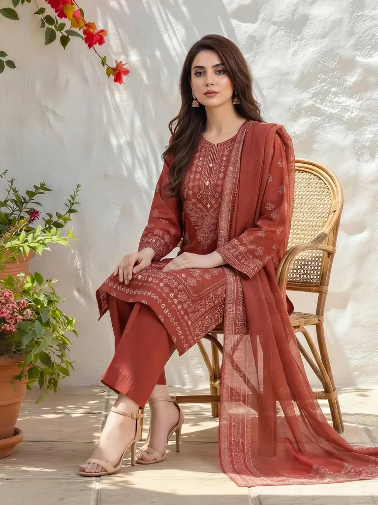 3 Lawn Shirt (Stitched)